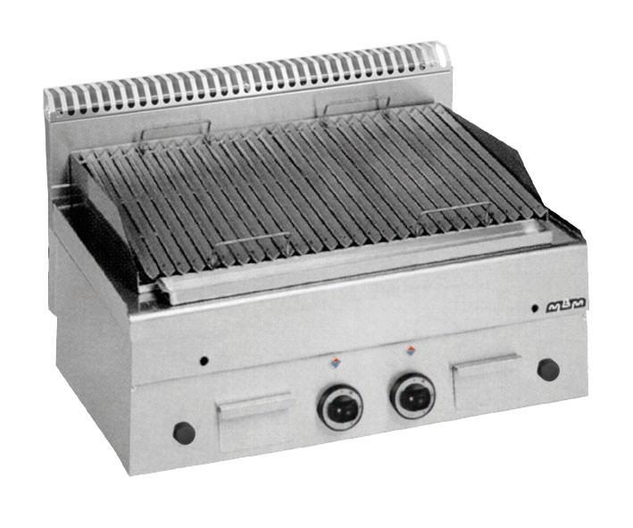 Grill grille pierre lavique a gaz pour poisson minima 600 MBM charcoal - GPL86P_0