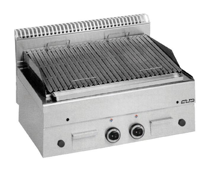 Grill charcoal grille pierre lavique a gaz pour poisson minima 600 MBM - GPL86P_0