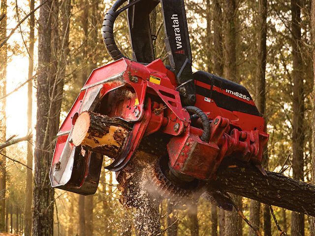 HTH625C - Tête d'abattage Waratah - 4390 kg - bois jusqu'à 35 pouces - rotation 360°_0