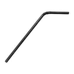 Pailles en papier flexibles compostables Fiesta Compostable noires (lot de 250) - VEFB140_0