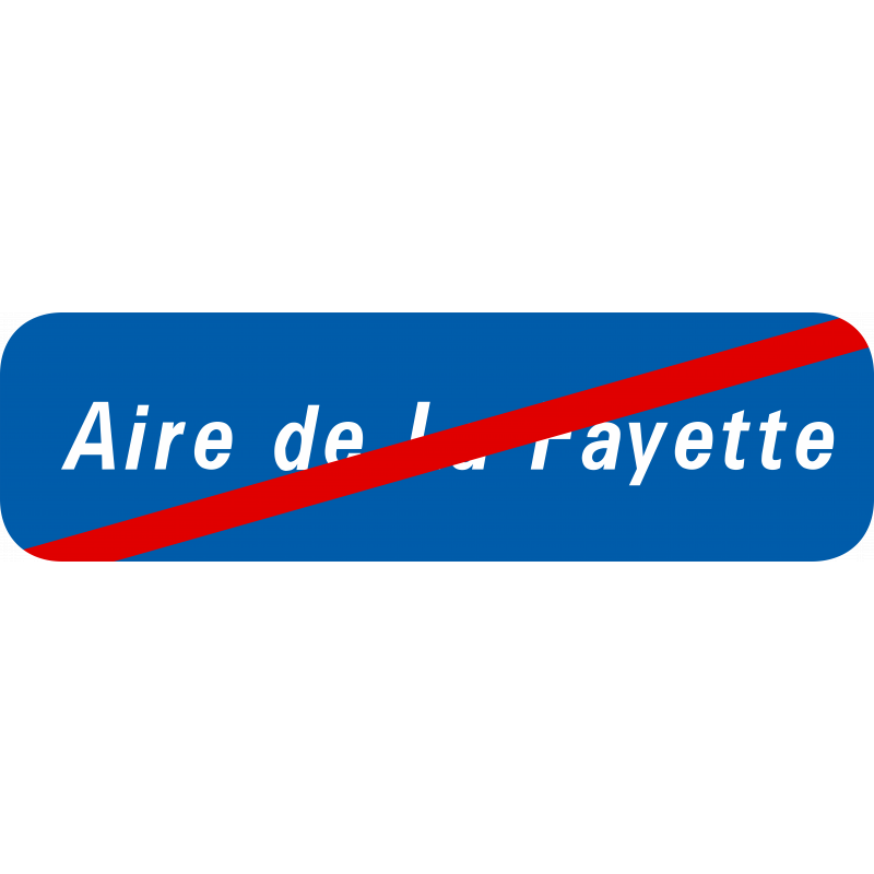 Panneau directionnel E34d - Sortie d'une aire autoroutière_0