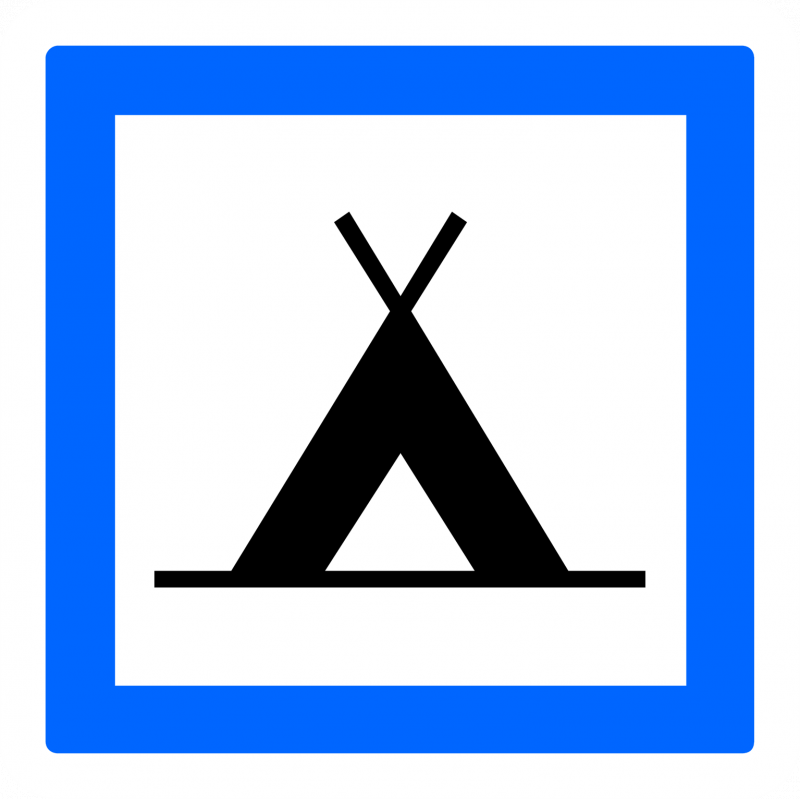 Panneau services terrain de camping pour tentes CE4a - Signalisation réglementaire_0