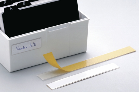 Porte-étiquette LABELFIX® 15 x 200 mm - Souple et personnalisable avec bristols interchangeables_0