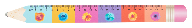 Règle flexible 24cm en forme de crayon - personnalisable avec impression UVLED_0