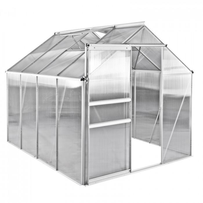 Serre de jardin basic 6 - 4,55 m² - 253 x 192 x 194 cm_0