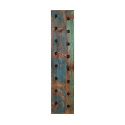 SIT Möbel Casier à vin mural | Pour 8 bouteilles | Bois de récupération coloré | Métal de récupération noir | L 33 x P 4 x H 148 cm - multicol_0