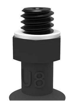 Ventouse ronde U8 chloroprène - M5 mâle - pour surfaces planes, bombées ou concaves_0