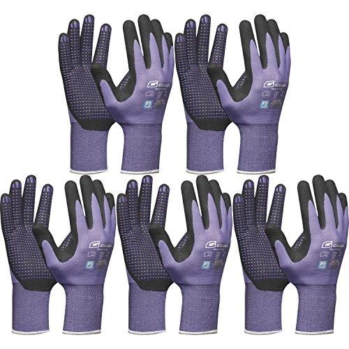 VASALAT 101175313_SB5 - Gants de travail violet/noir taille 7 - Mousse nitrile et picots_0