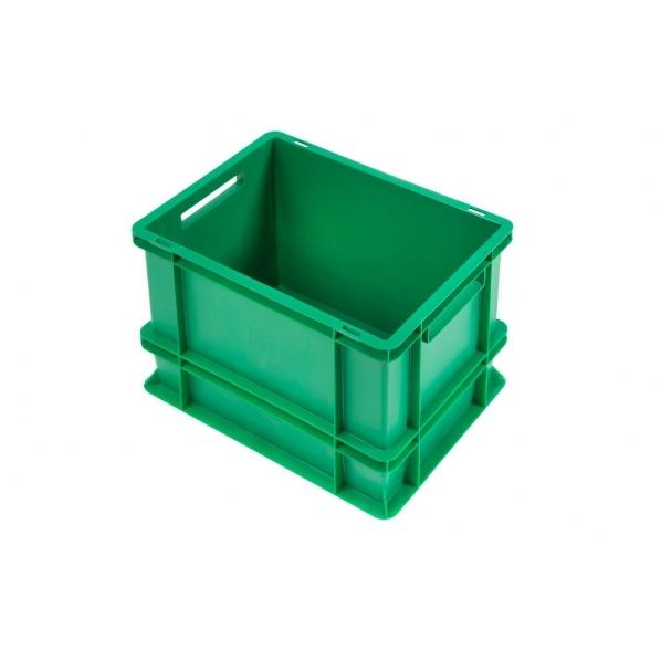 Bac norme Europe - 400 x 300 x 325 mm - Vert - 30 litres - Contact alimentaire - Rolléco_0