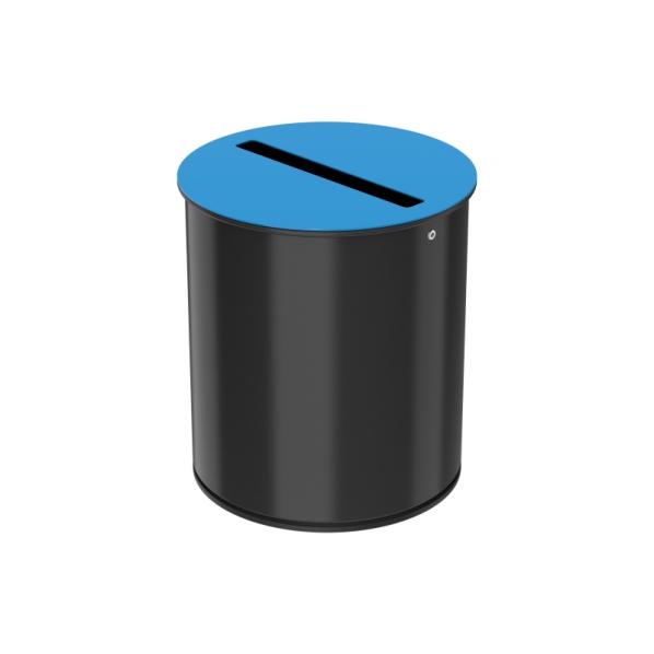 Corbeille de tri sélectif 15 litres - Neotri - Couvercle bleu ciel - Marque Rossignol_0