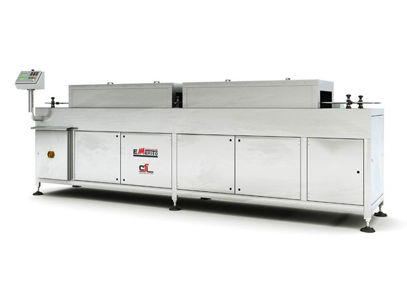 Laveuse de barquettes - Emerito - pour plateaux en plastique ou métal avec injecteurs d'eau chaude_0