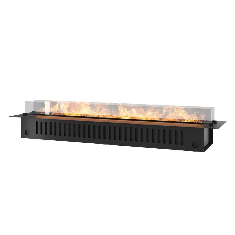 SOLOLED Cheminée vapeur d'eau Insert 1800, Flammes multicolores 3D, contrôle appli, réservoir 3,6L, remplissage auto - 180 cm - noir 0803173016300_0