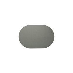 Stil Casa, set de 12 chemins de table unicolores, polyuréthane cousu, 58xh. 38 cm, finition dollar couleur gris. - RUN5838-GRD_0