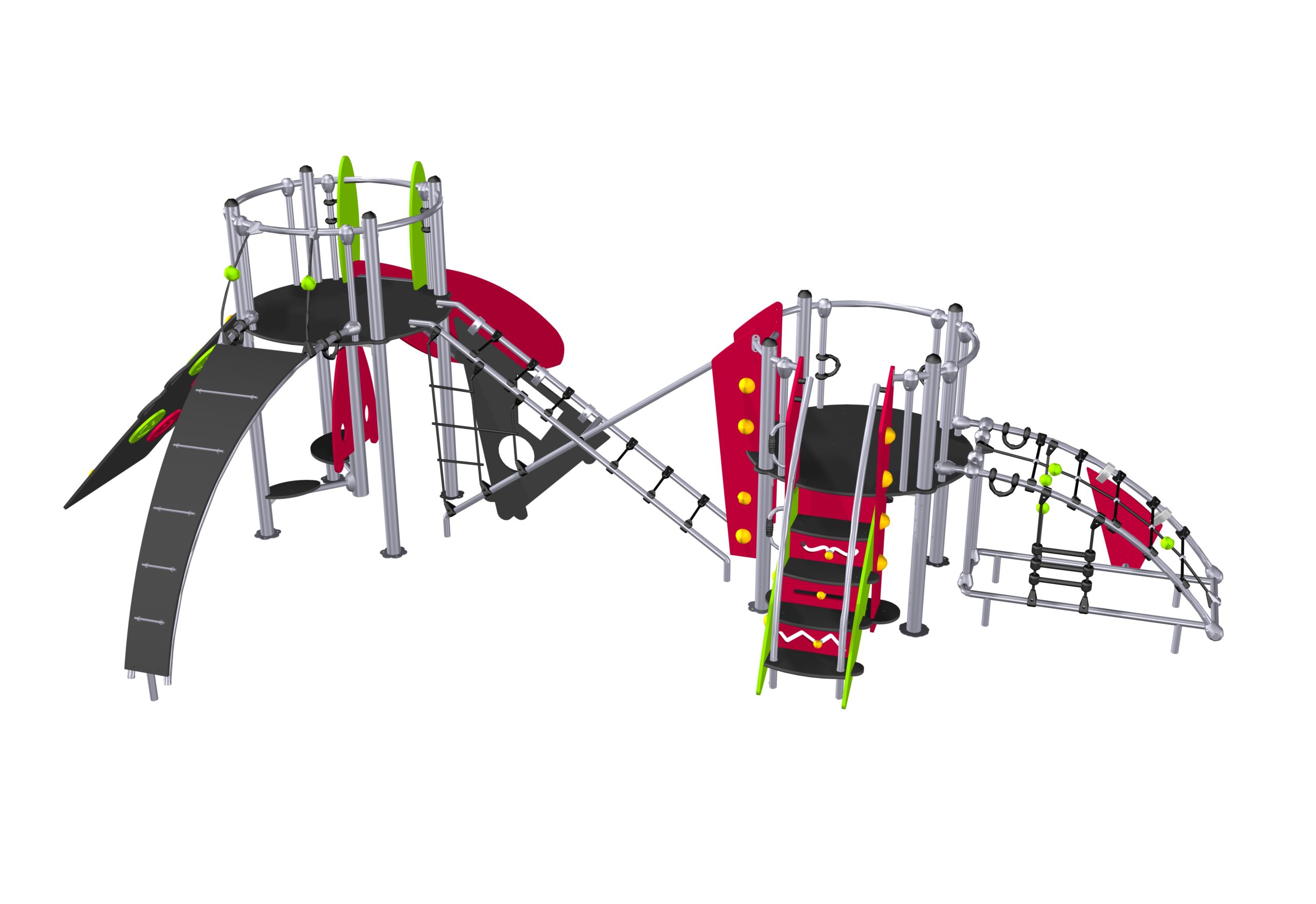 Structure multi-activités métallique etnik victoria sans poupee - ld1ek0240 - ludoparc_0