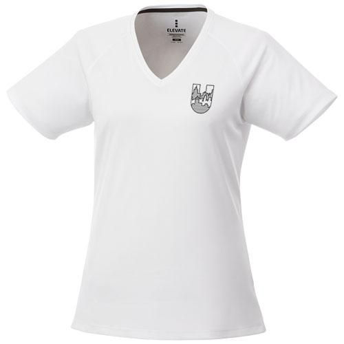 T-shirt Cool Fit manches courtes col V femme Amery - 100% polyester respirant 145 g/m²_0