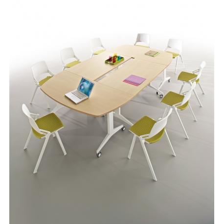 Table de réunion Columbia TR 01 - plateau rabattable, design et fonctionnelle_0