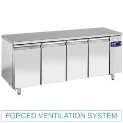 Table frigorifique ventilée 4 portes GN 1/1 TS4N/L - Prédisposée pour groupe compresseur à distance_0
