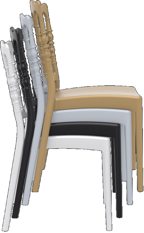 Lot de 20 Chaises empilables - Polypropylène - Napoléon GARDEN_0