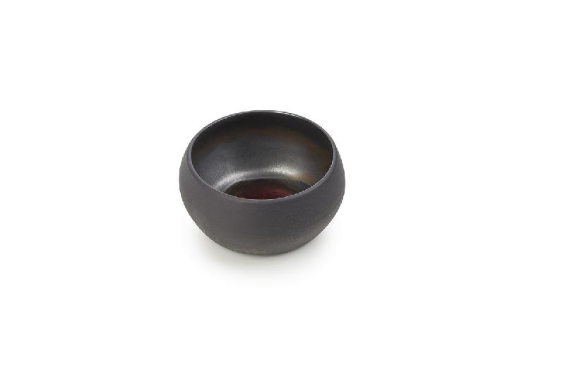 BOL ROND NOIR PORCELAINE Ø 8,8 CM SOLSTICE REVOL