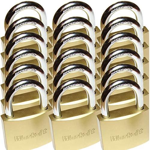 LOT DE 36 CADENAS MASSIFS DE 38 MM AVEC 216 CLÉS IDENTIQUES WORK-IT_0