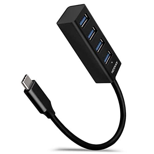 AXAGON HUE-M1C Mini Hub USB-C SuperSpeed - 4 ports USB 3.0 - 20 cm - Noir_0
