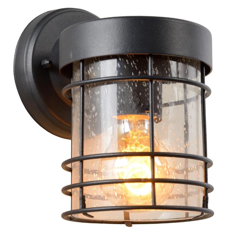 LUCIDE APPLIQUE D\'EXTÉRIEUR KEPPEL EN MÉTAL ET VERRE