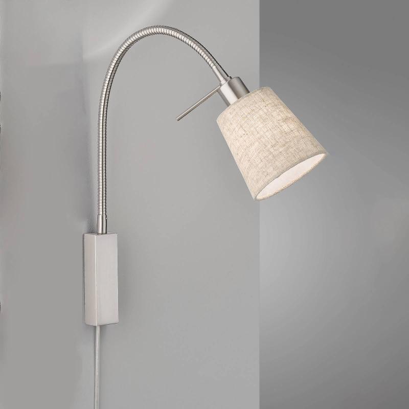 FISCHER & HONSEL APPLIQUE NUAGE EN LIN, NICKEL/COULEUR SABLE