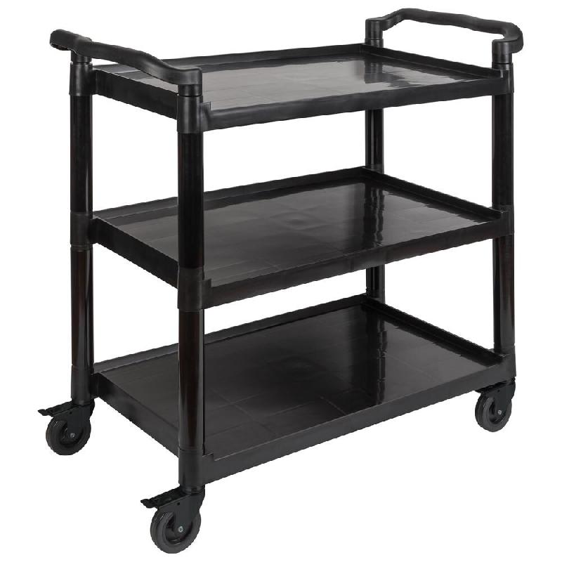 APS Chariot de service Ready, 108x50 cm, en aluminium et polypro noir - noir aluminium 11944_0