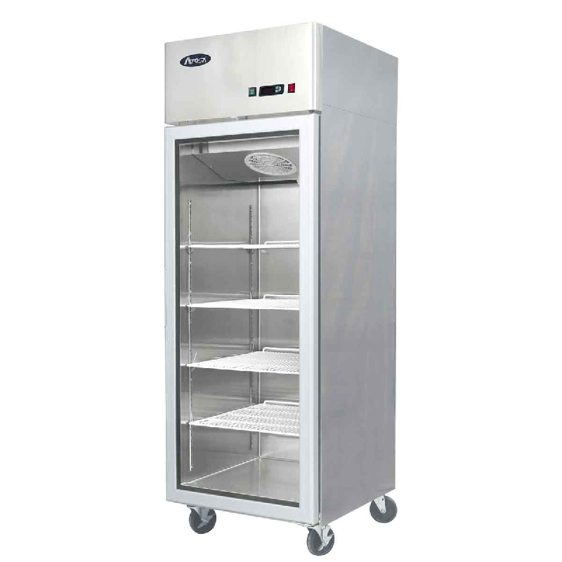 Armoire compacte négative 1 porte vitrée inox - PYCF9407GR_0