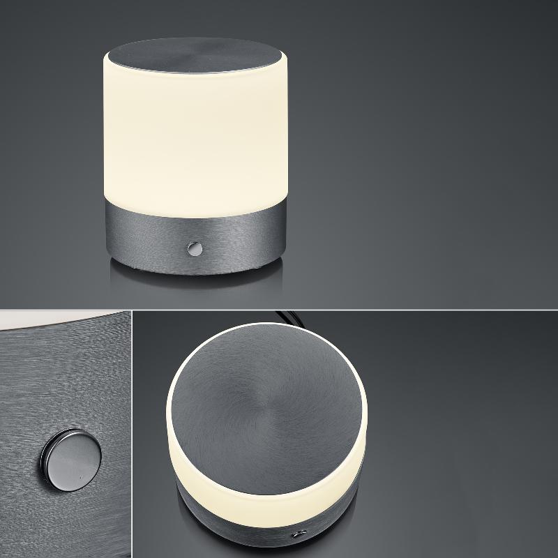 BANKAMP BUTTON LAMPE TABLE LED H18,5 CM ANTHRACITE