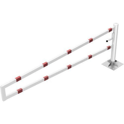 BARRIÈRE-PORTE PIVOTANTE À CHEVILLER POUR CADENAS - 3000 MM - SCHAKE