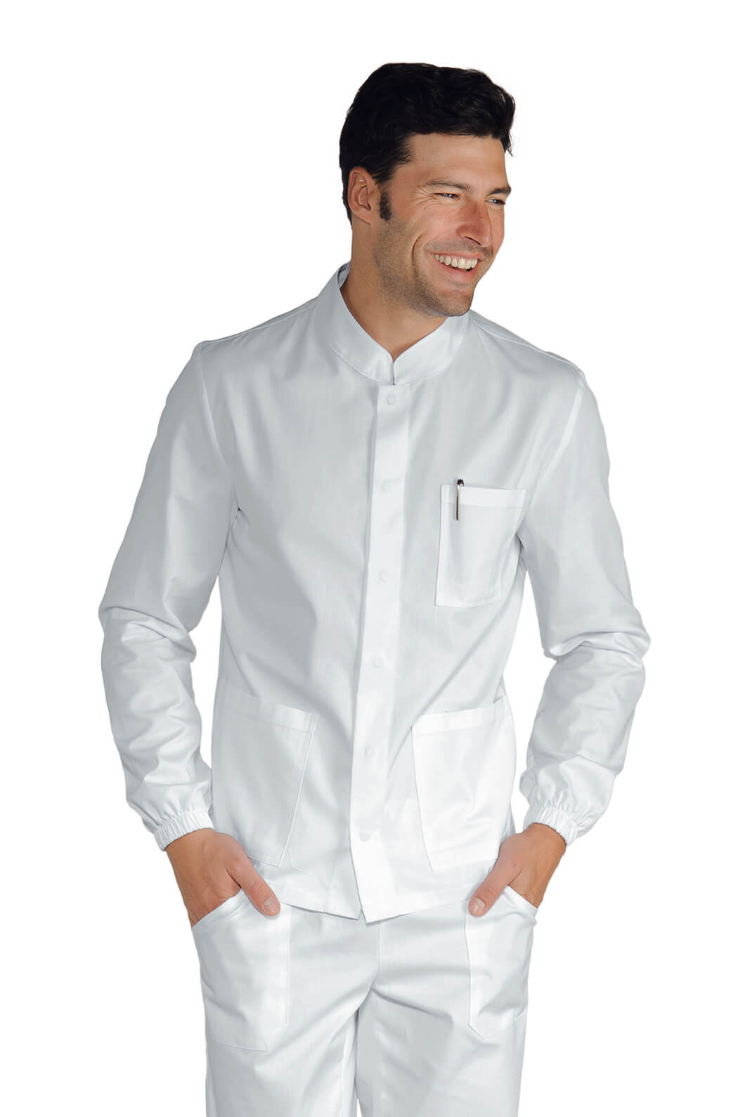 BLOUSE MÉDICALE MANCHES LONGUES POUR HOMME
