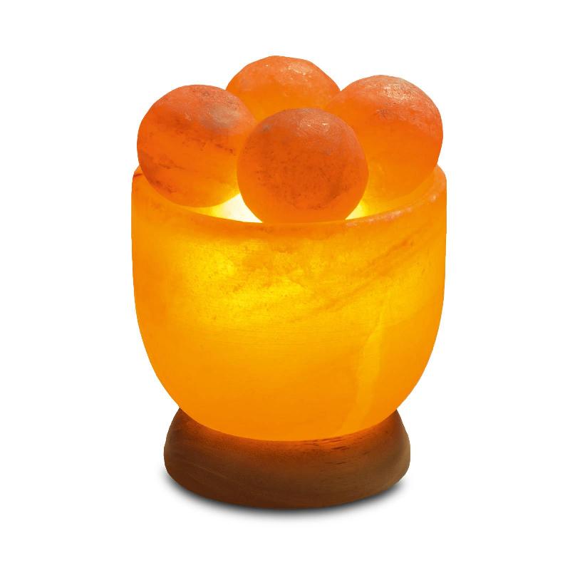 WAGNER LIFE BOL DE CRISTAL DE SEL AVEC BOULES DE MASSAGE, ROND