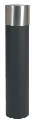 Borne San Cugat fixe - acier avec tête en inox - hauteur 752 mm ou 1000 mm_0