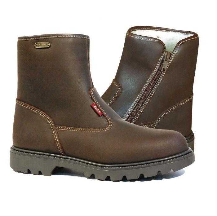 Bottillons confort - Membrane L-Skin respirante - Doublure 100% laine véritable - Marron - 45_0