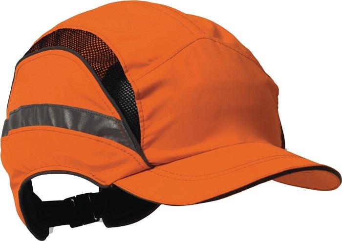 Casquette de protection First Base 3 Classic Hi-Vis - Orange de signalisation - Taille 52-65 cm - 100% polyester - Normes EN812:A1, EN471, 3M_0