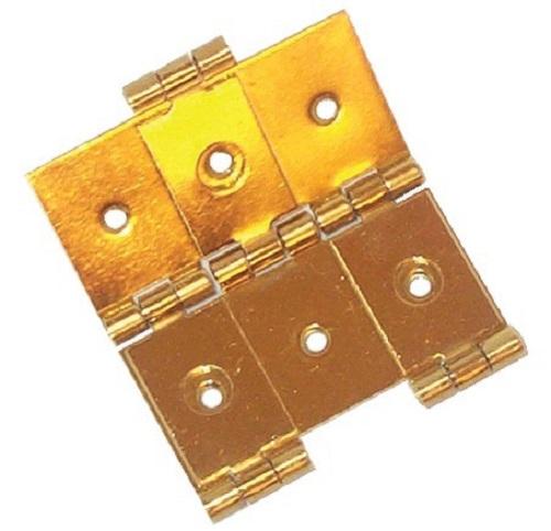 CHARNIÈRE DE PARAVENT EN LAITON POLI HAUTEUR  93MM DIMENSION 60X25MM - MONIN – 428430