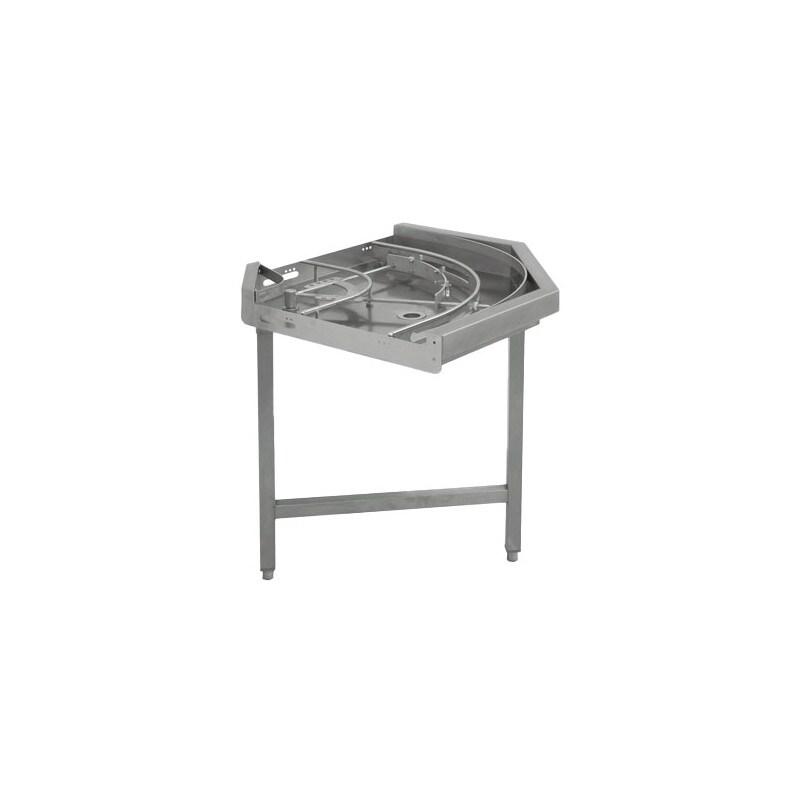Convoyeur à rouleaux courbe mécanisé, 90° 800x800x875 mm - VIRTUS - 0615402552318_0