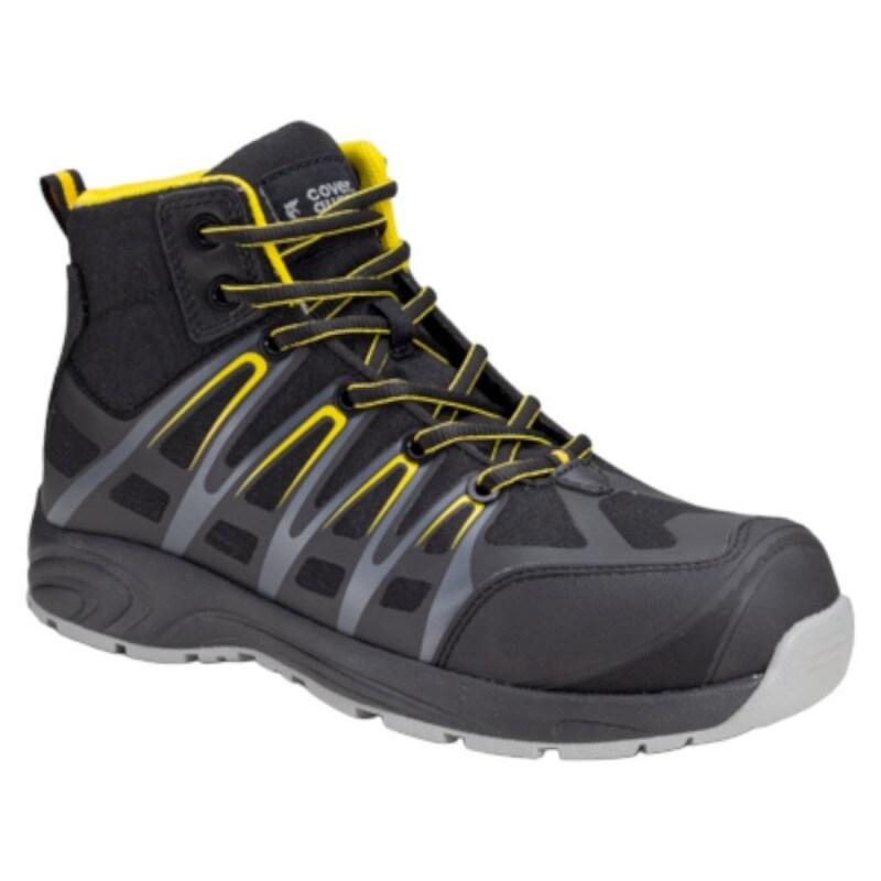 Coverguard - Chaussures de sécurité montantes jaune et noir ALUNI S3 Noir Taille 46 - 46 noir matière synthétique 5450564048195_0