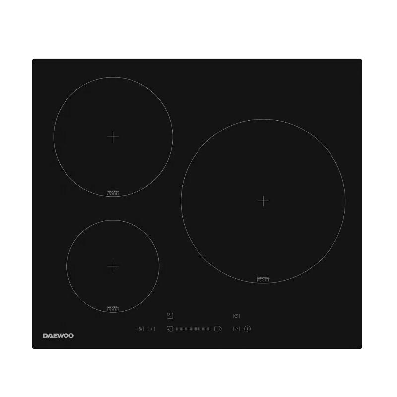 DAEWOO Table De Cuisson Induction 60cm 3 Feux 7200w Noir BH6ISF31BNM-FR - noir 8698902517959_0