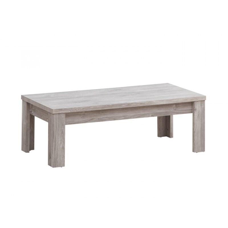 Deladeco Table basse contemporaine chêne gris Oliviera - gris 3665367164160_0
