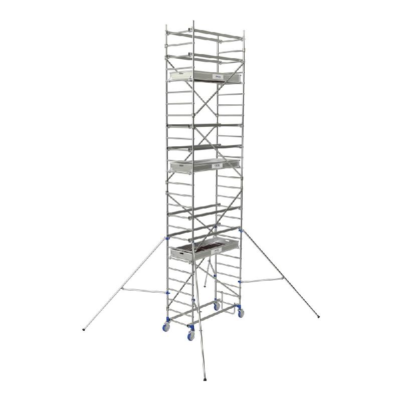 Échafaudages roulants en aluminium Cross 180 - 2 planchers - hauteur plancher 2,85 m_0