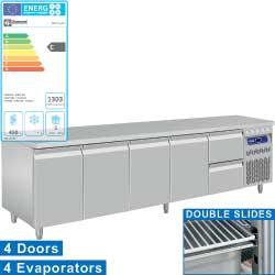 Ensemble table frigorifique DT274/EL + 1x CA1/2-PM - Gastro Line PLUS_0