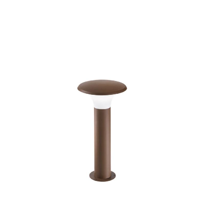 Gea Luce Borne D'Extérieur Ges521 En Aluminium Finition Rouille, Diffuseur En Méthacrylate, Ip44, Raccordement E27 Max 28W - Gealuce - marron GES521_0