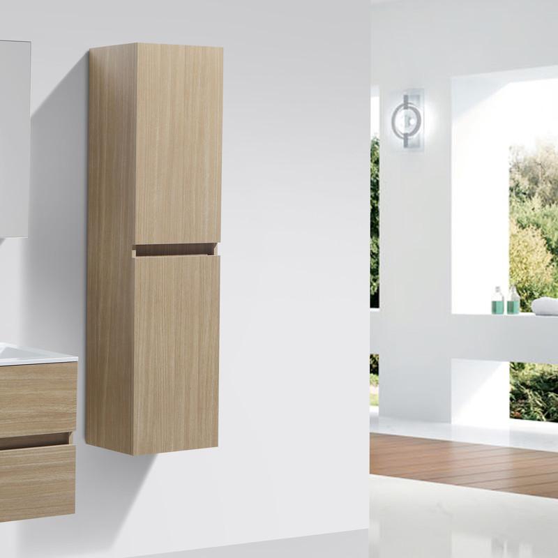 Grande Armoire De Rangement Siena Hauteur 150 Cm Chene Clair