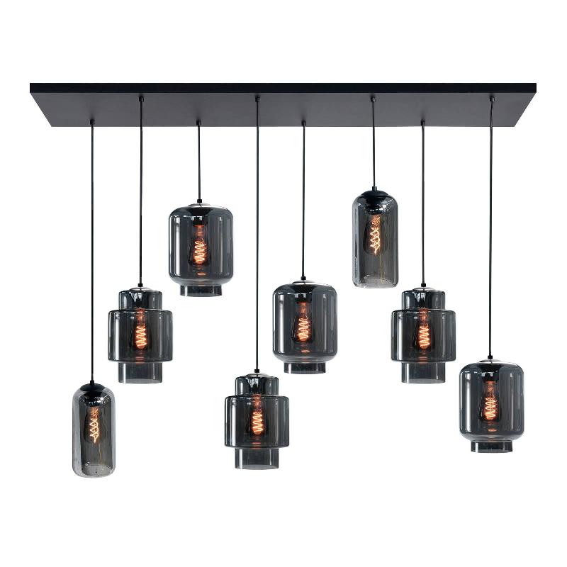 HIGHLIGHT FANTASY SUSPENSION À HUIT LAMPES NOIR