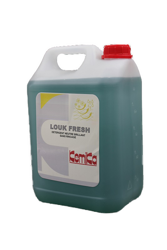 Kemika louk fresh detergent brillant sans rinçage pour sols et surfaces lavables ph: 7.9 ± 0.3 bidon de 5l_0