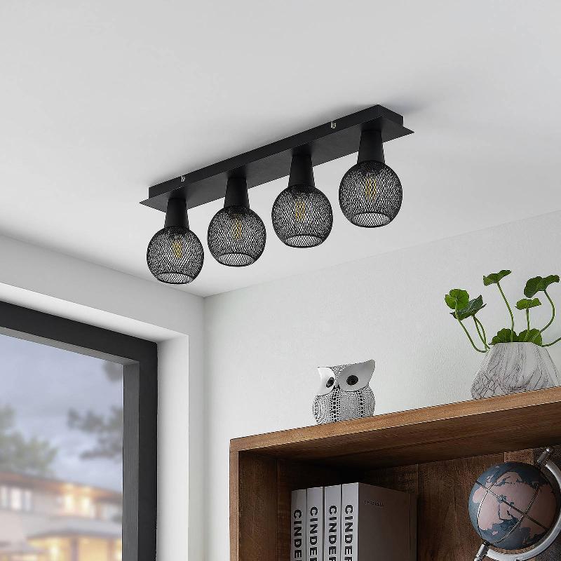 LINDBY ZERDA PLAFONNIER, GRILLE, À QUATRE LAMPES