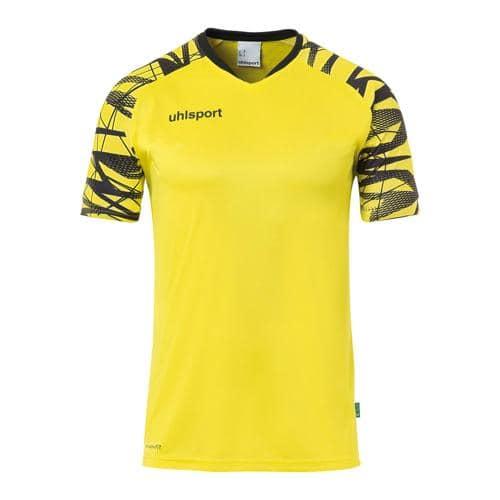 MAILLOT - UHLSPORT - GOAL 25 JAUNE CITRON/NOIR