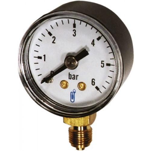 MANOMÈTRE VERTICAL À BOÎTIER SEC EN ABS - DIAMÈTRE 63 MM - 8X13MM 16BAR DISTRILABO